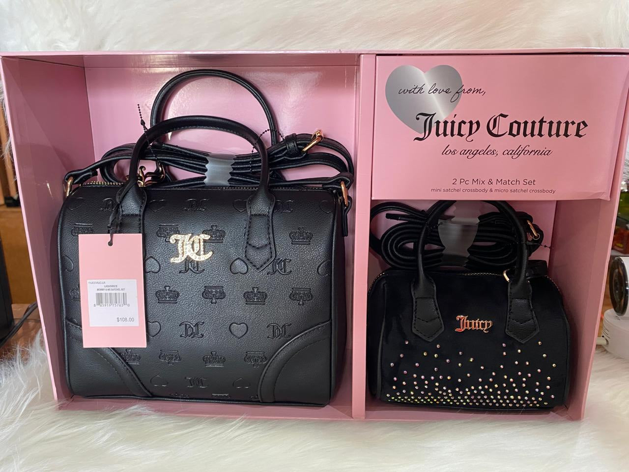 SET JUICY COUTURE LIQUORICE MOMMY & ME SATCHEL