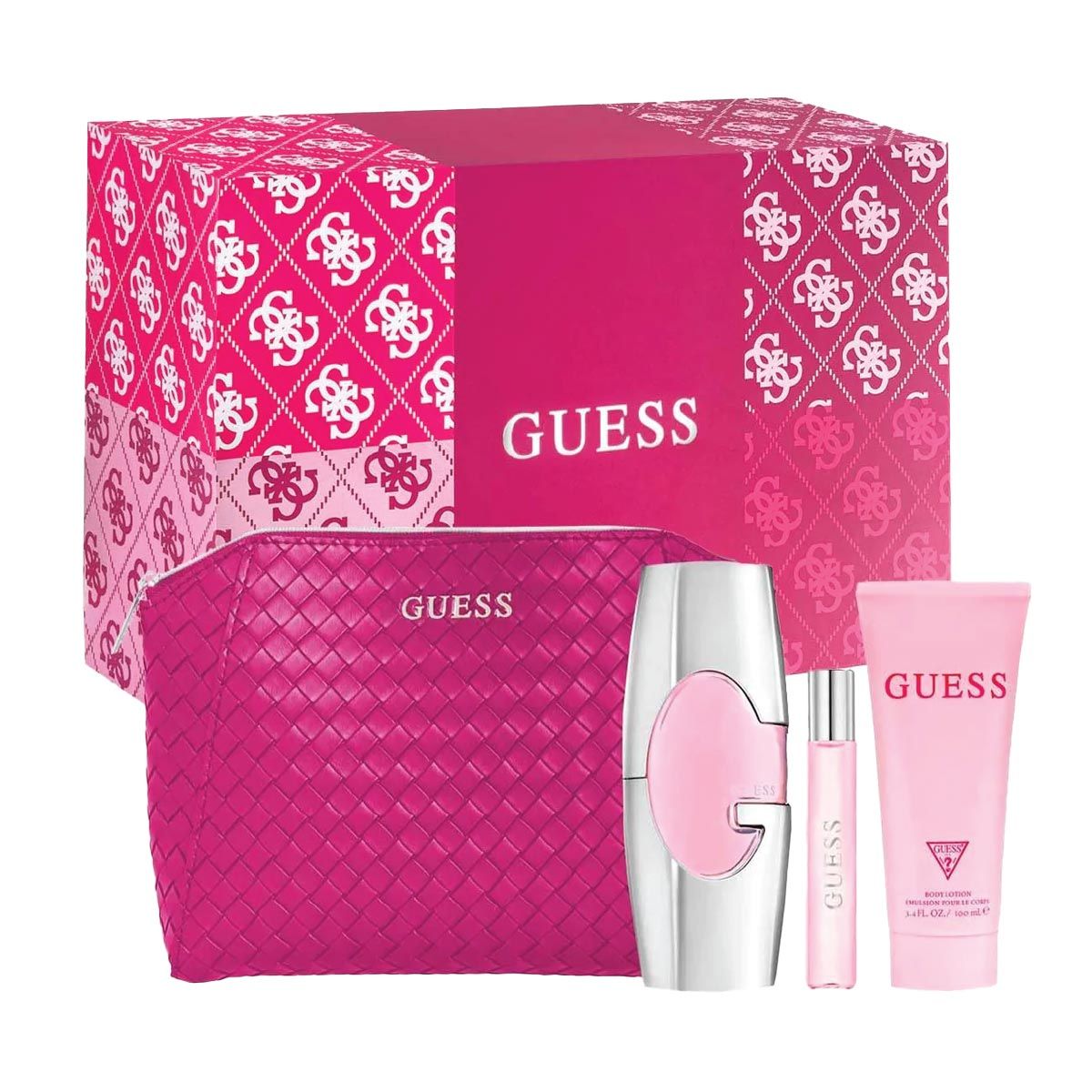 GUESS PINK SET 4 PCS EDP WOMAN