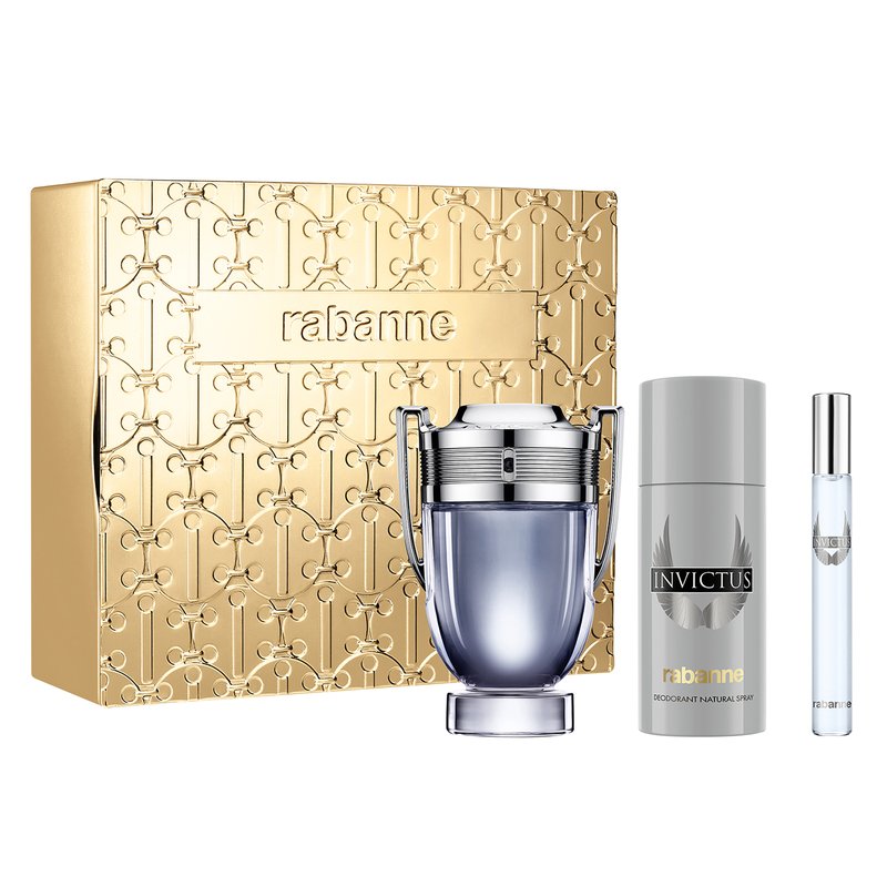 SET 3 INVICTUS PACO RABANNE EDT MAN
