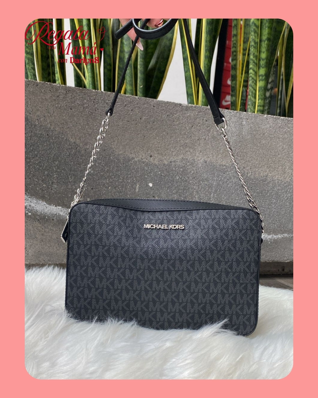 Bolsa Michael Kors Jet Set MK Signature Crossbody