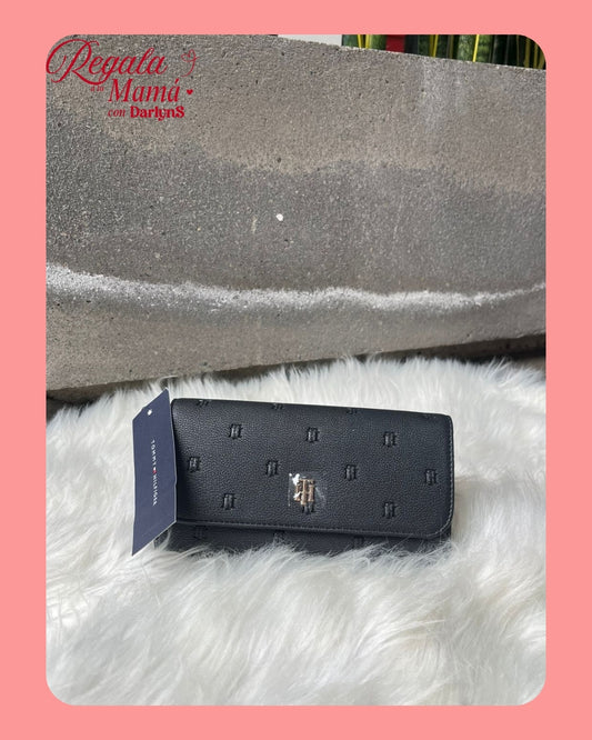 BILLETERA TOMMY HILFIGER NEGRA