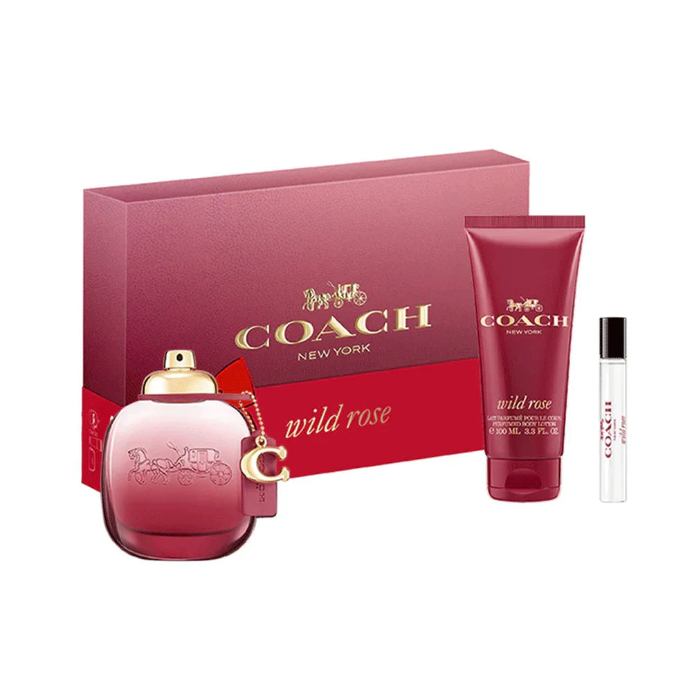 SET COACH WILD ROSE SET 3 PCS