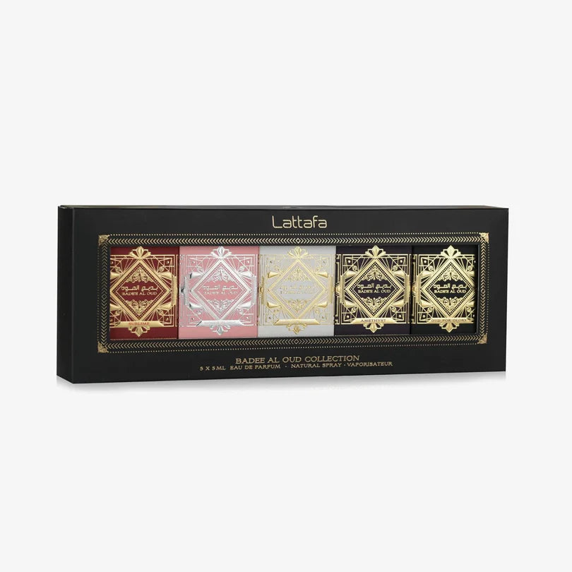 MINI LATAFFA COLLECTION BADEE AL OUD 5 PIEZAS