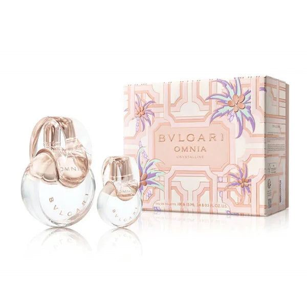 BVLGARI OMNIA CRYSTALLINE 100ML EDT SET 2 PCS WOMAN