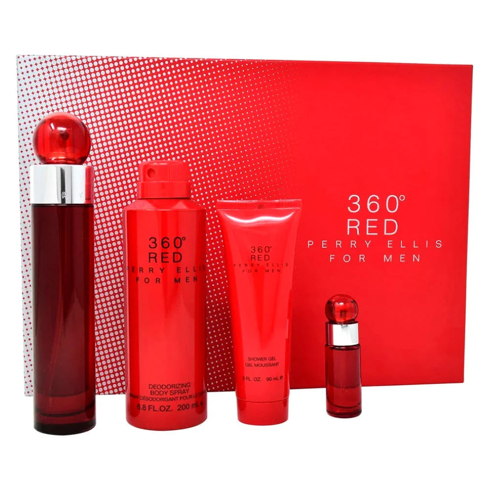 360 RED PERRY ELLIS SET 4 PCS MEN