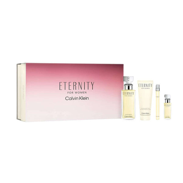 ETERNITY FOR WOMEN CALVIN KLEIN SET 4 PCS 100ML
