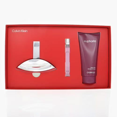 CALVIN KLEIN EUPHORIA SET 3 PCS EDP WOMAN