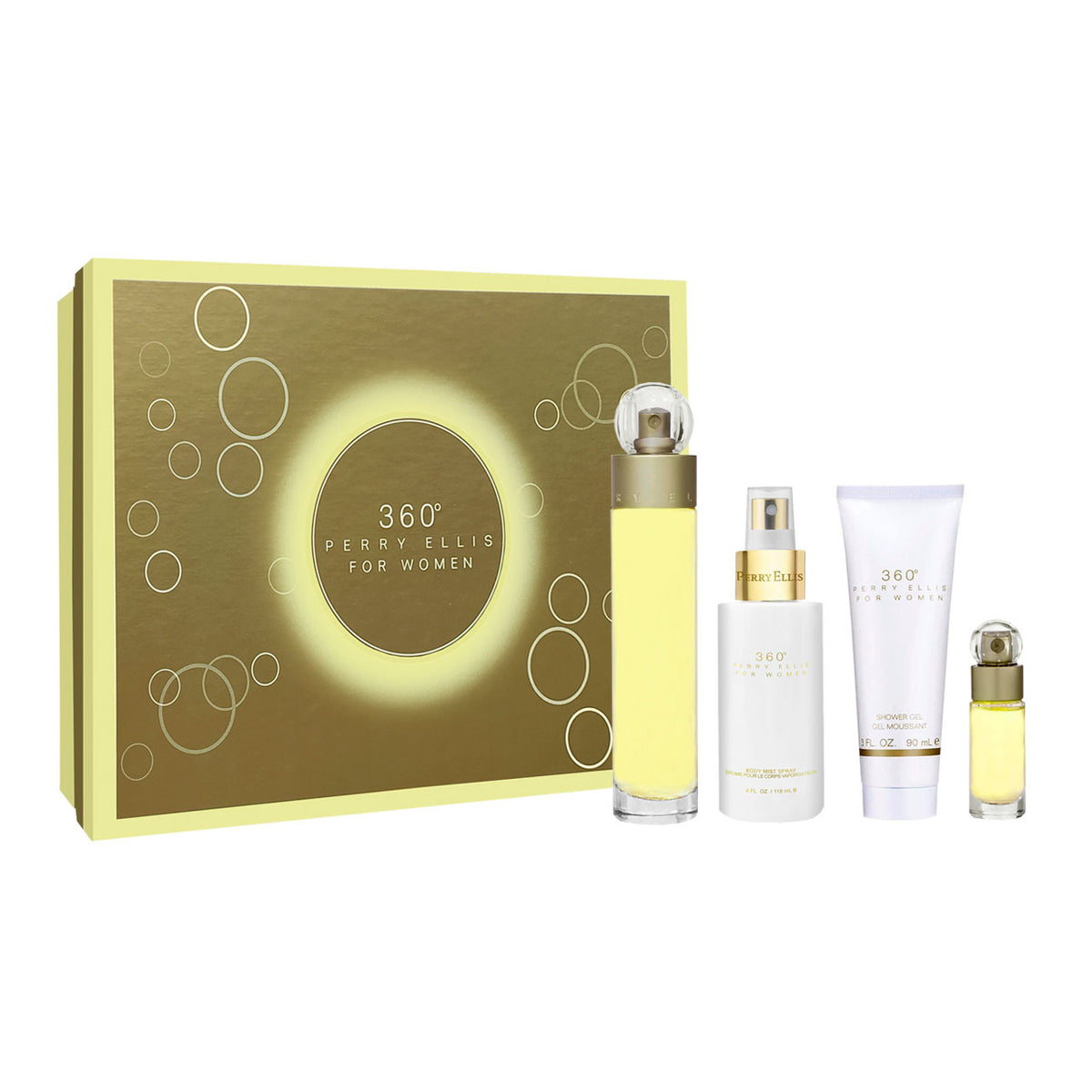 360 PERRY ELLIS FOR WOMAN SET 4 PIEZAS