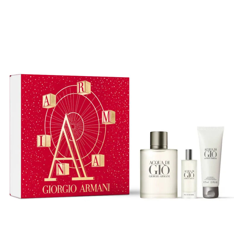 GIORGIO ARMANI ACQUA DI GIO HOMME SET 3PCS BODY