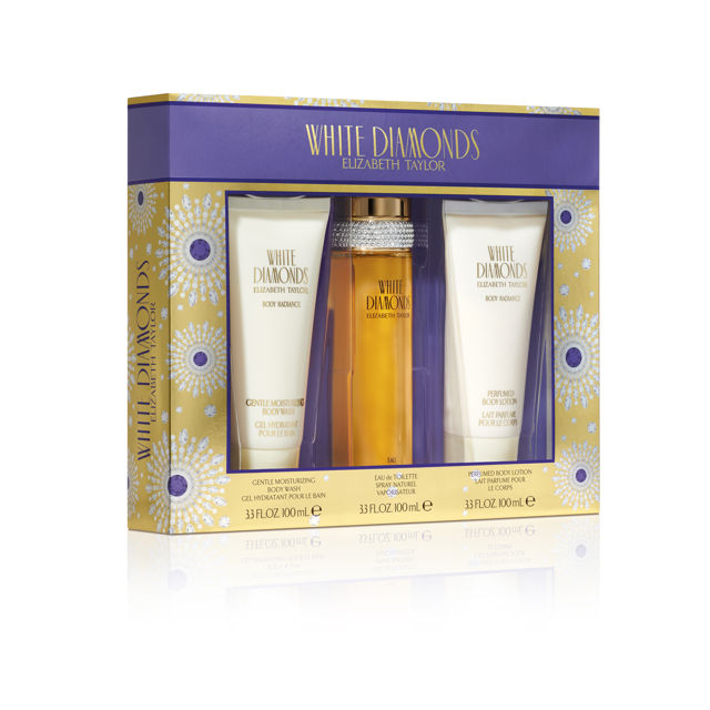 ELIZABETH TAYLOR WHITE DIAMONDS SET 3 PCS