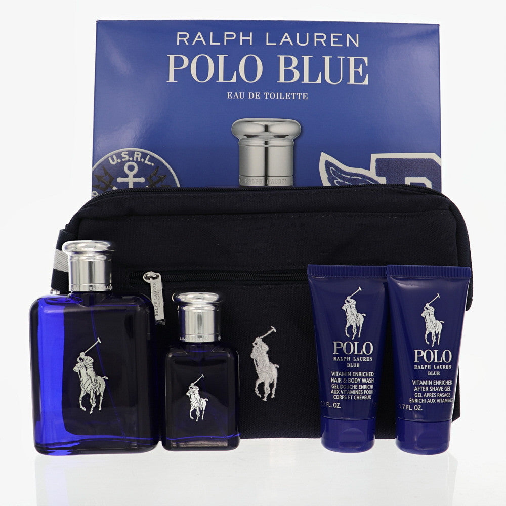 SET  RALPH LAUREN POLO BLUE 5 PCS