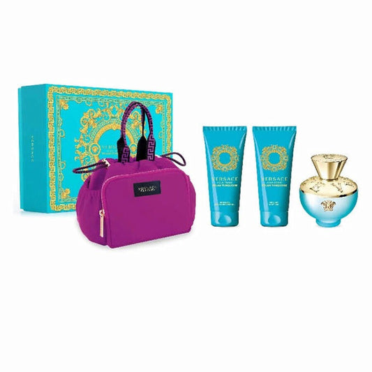 VERSACE DYLAN TURQUOISE 4PCS SET WOMAN